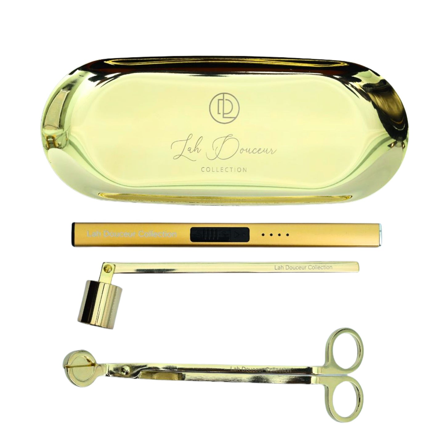 Stainless Steel Candle Care Candle Kit - Gold Set