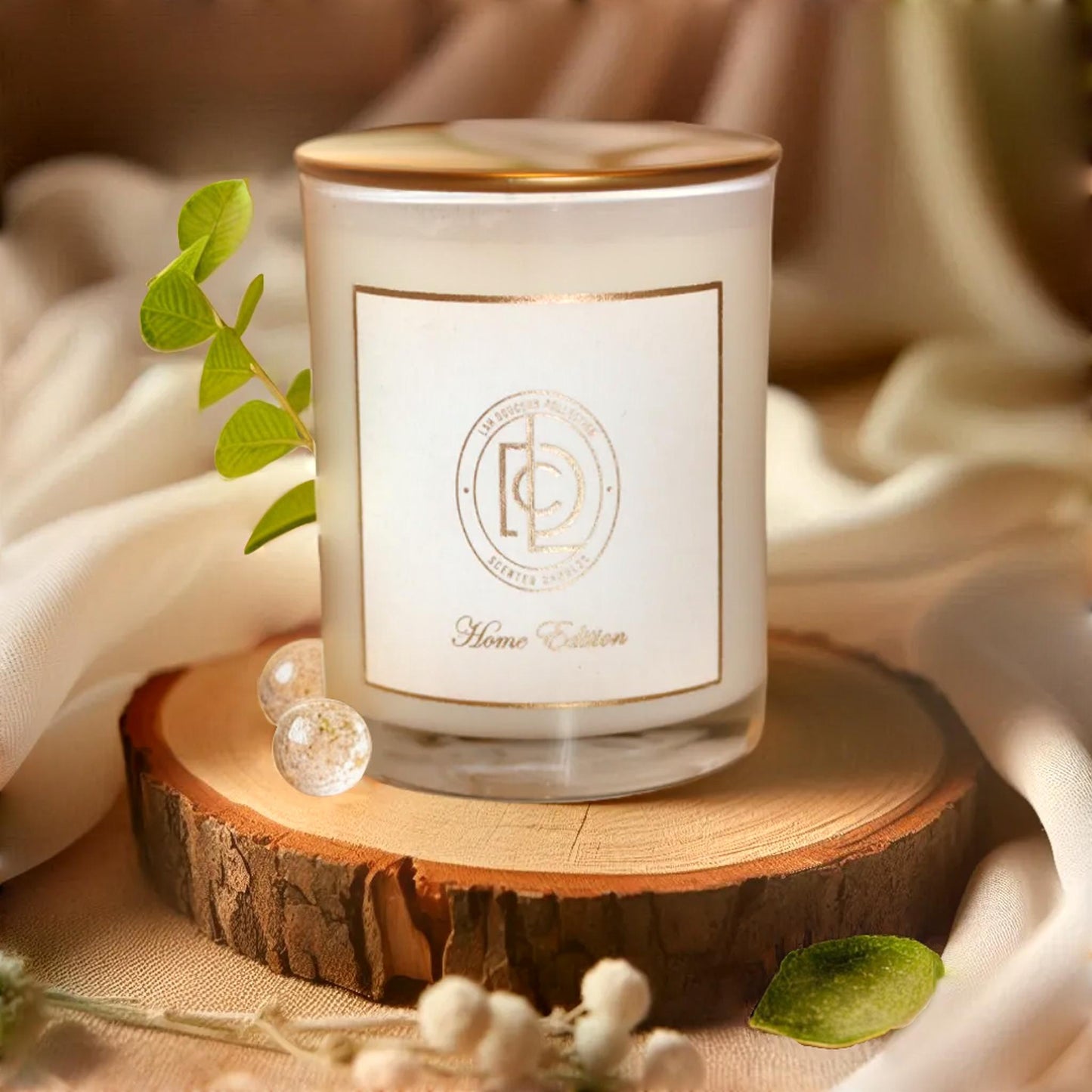 Fresh Linen Scented Soy Candle – Hand-Poured in Canada | Bassin Bleu | Lah Douceur