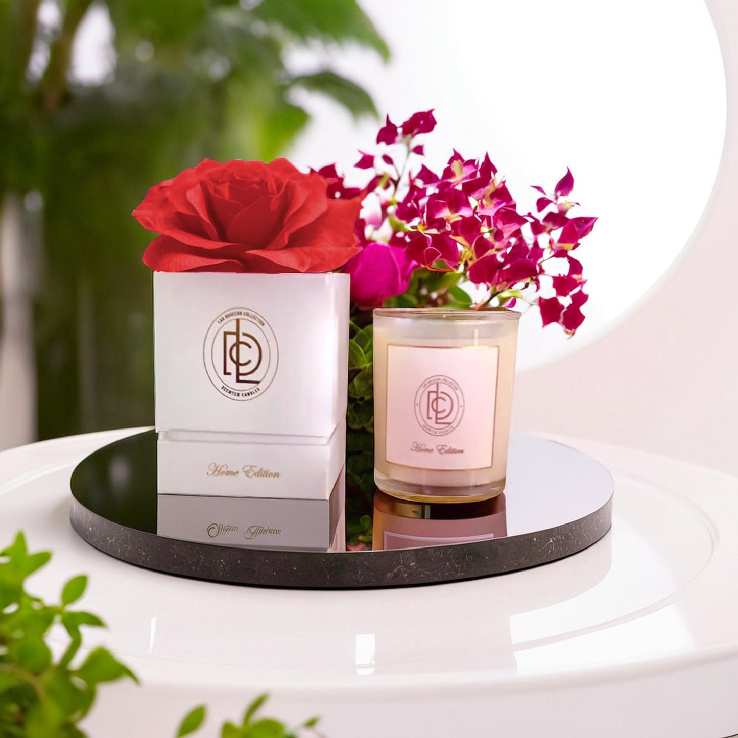 Hibiscus Scented Soy Candle – Hand-Poured in Canada | Lah Douceur